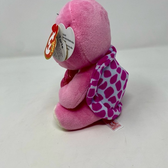 Pink TY Beanie Boo Torte Turtle Plush - Picture 2 of 6